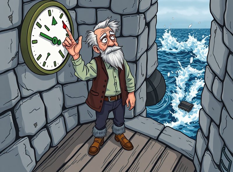 Four o'clock hits hard; the tide rushes in fast.