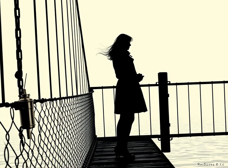Dr. Elena Vokos waits at the broken thermometer on the bridge girder, watching for the invisible drop.
